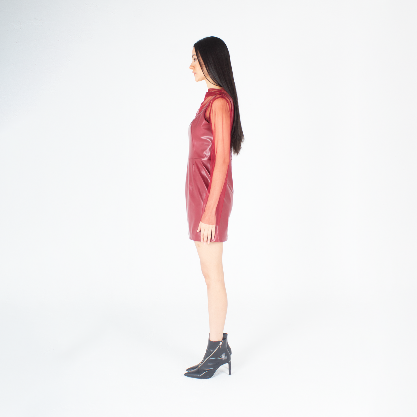 Leather Chic Noire Dress
