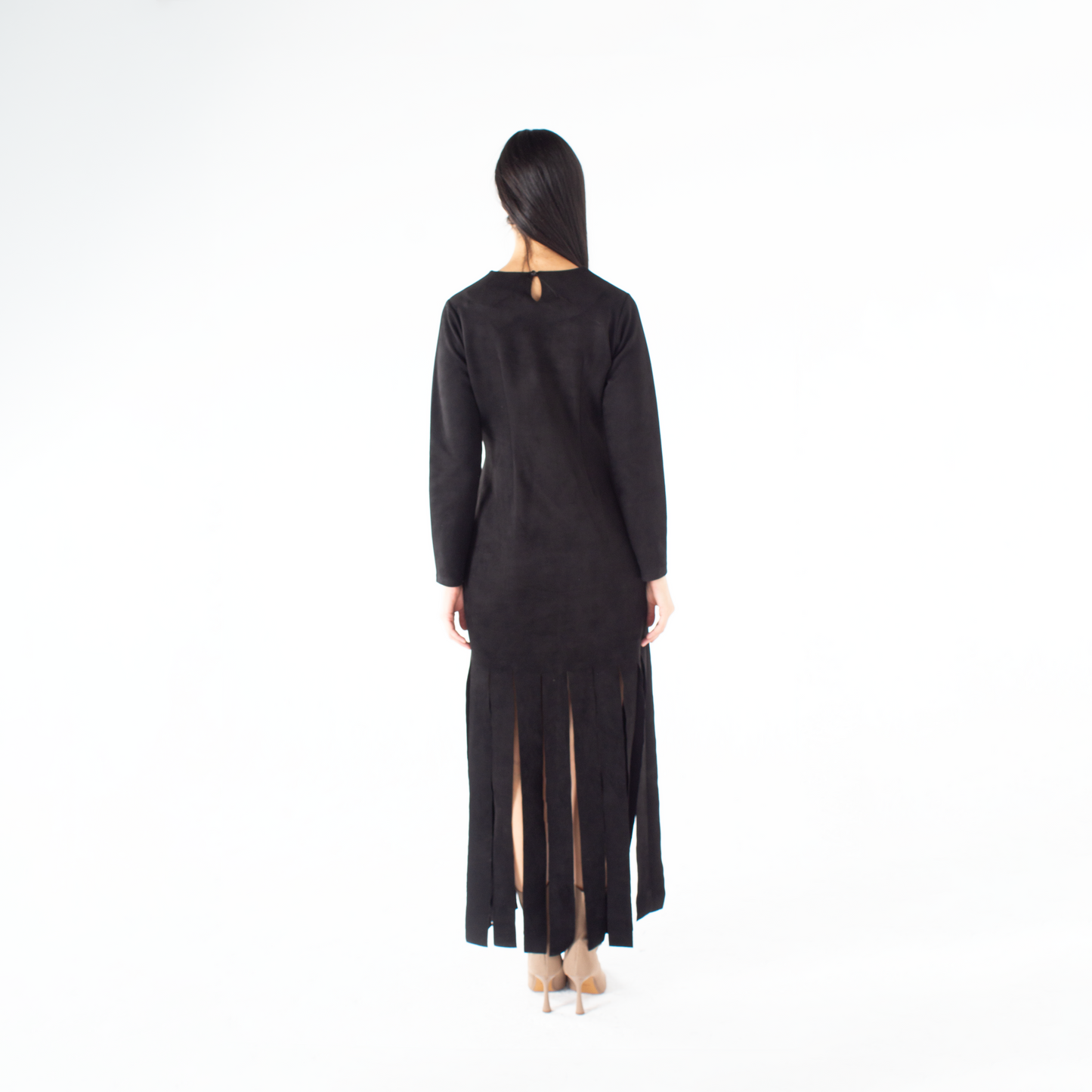 Suede Dress with Sharasheeb