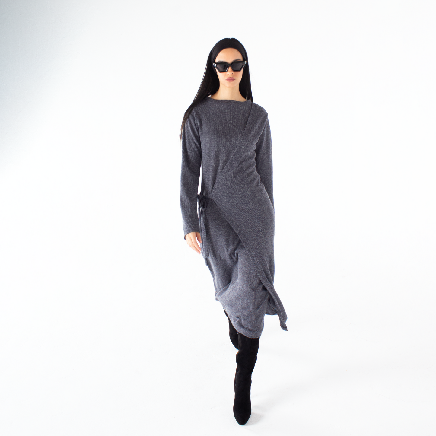 Long Grey Dress