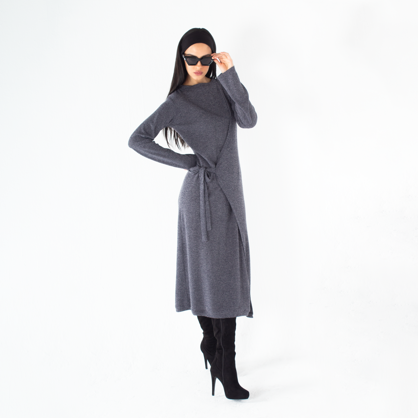 Long Grey Dress