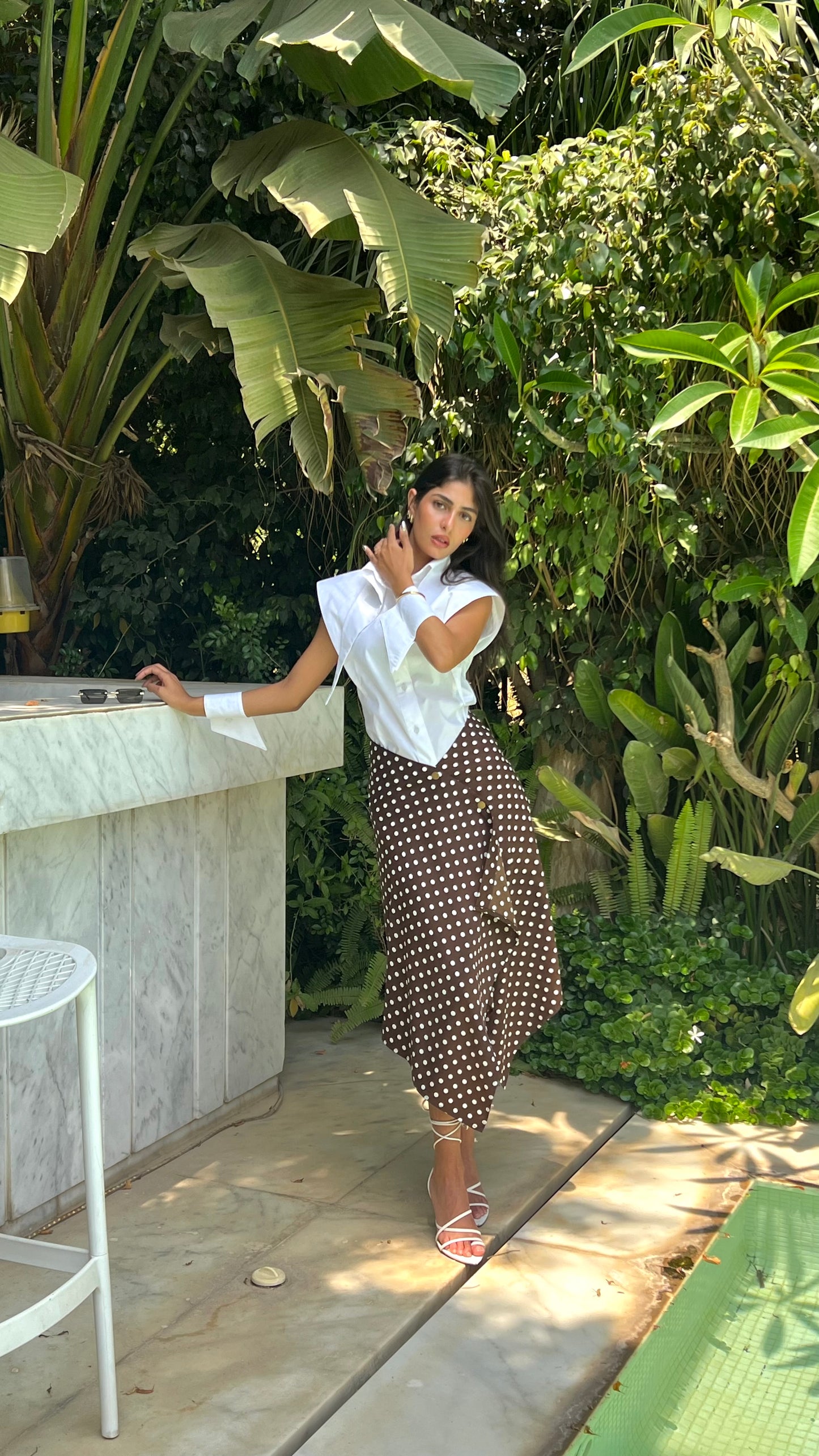Polkadot Wrap Skirt
