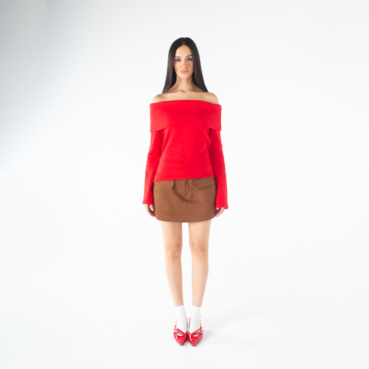 Off-Shoulder Pullover