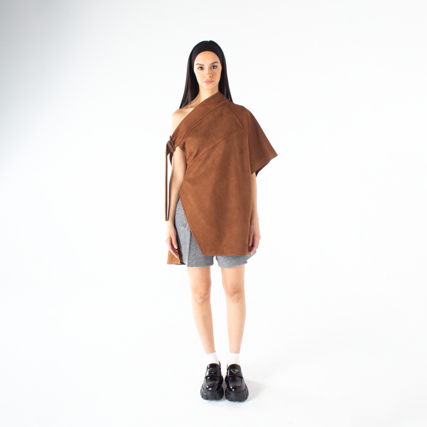 Chic Suede Poncho