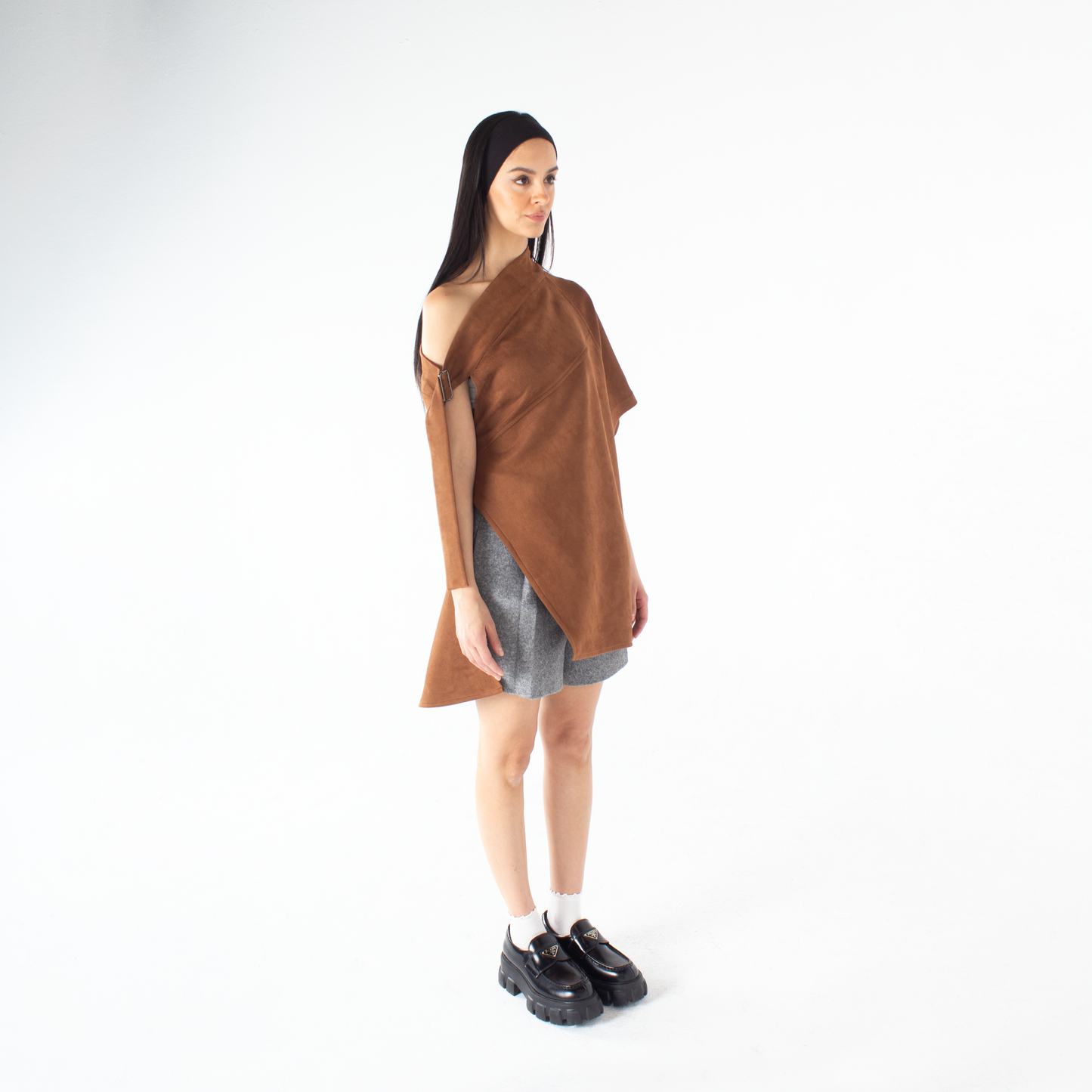 Chic Suede Poncho