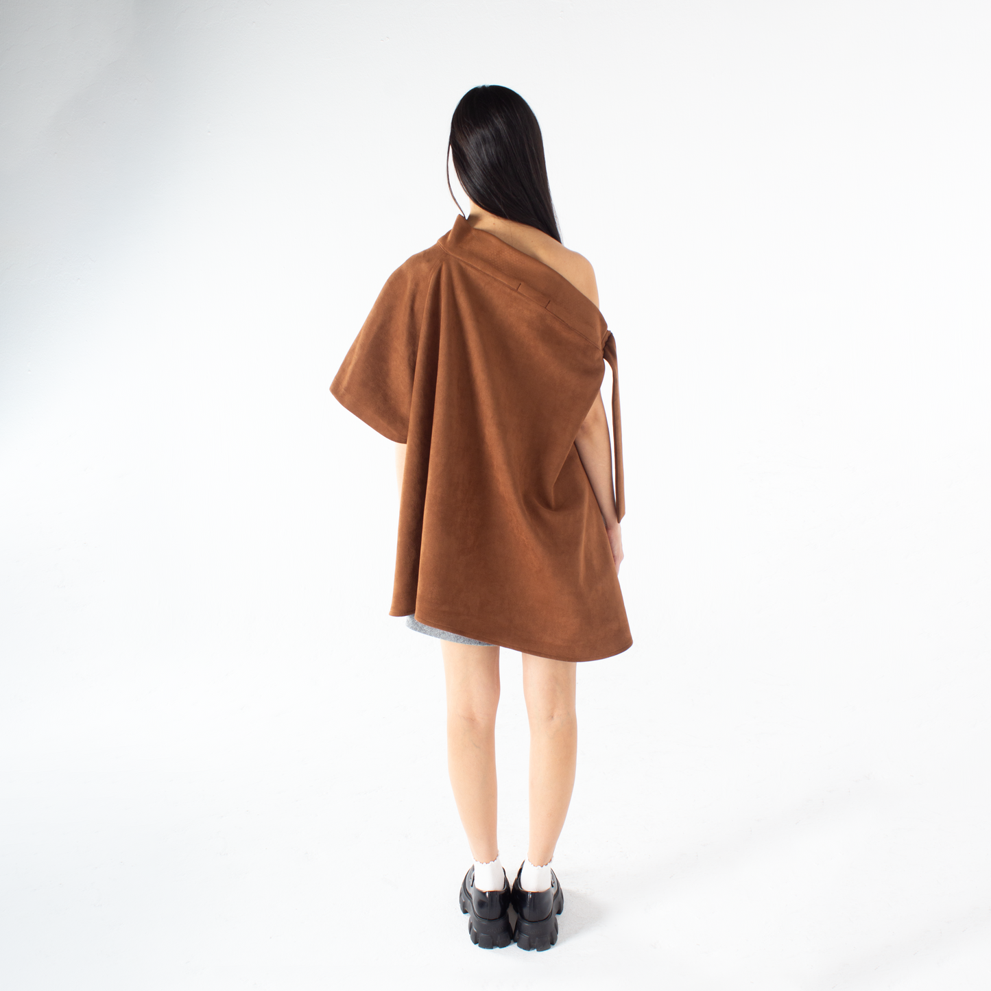 Chic Suede Poncho