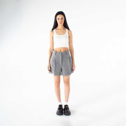 Silver Shade Cloth Shorts