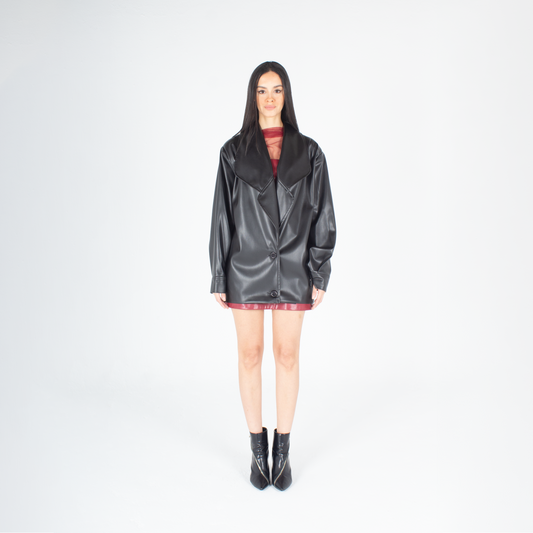 Leather Frosted Jacket