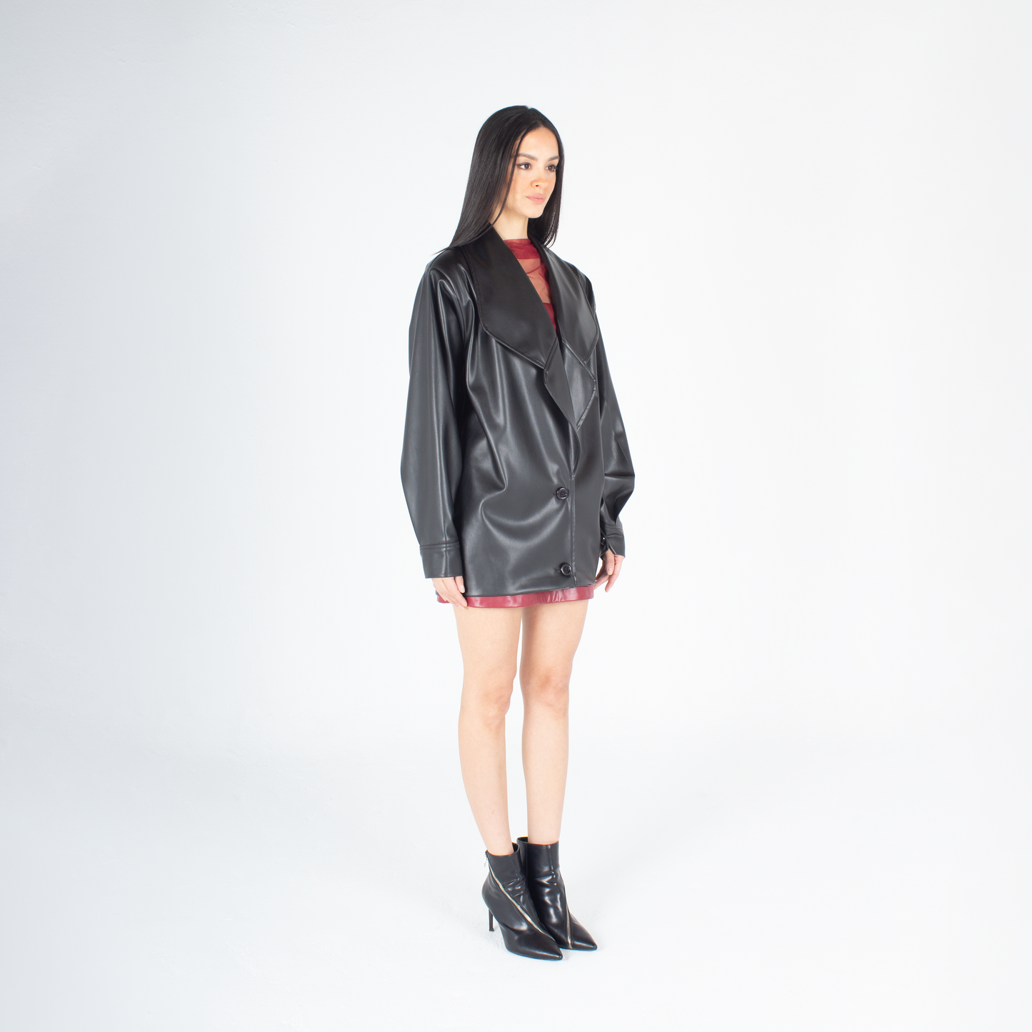 Leather Frosted Jacket