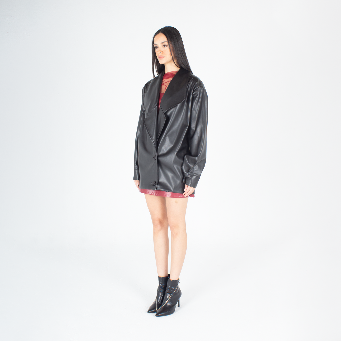 Leather Frosted Jacket