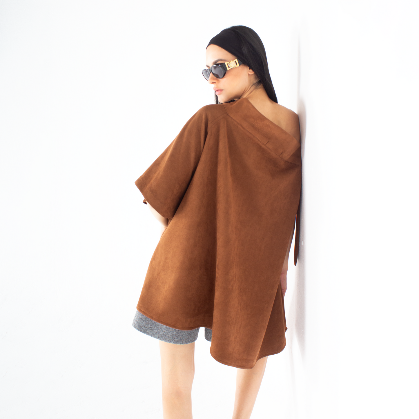 Chic Suede Poncho