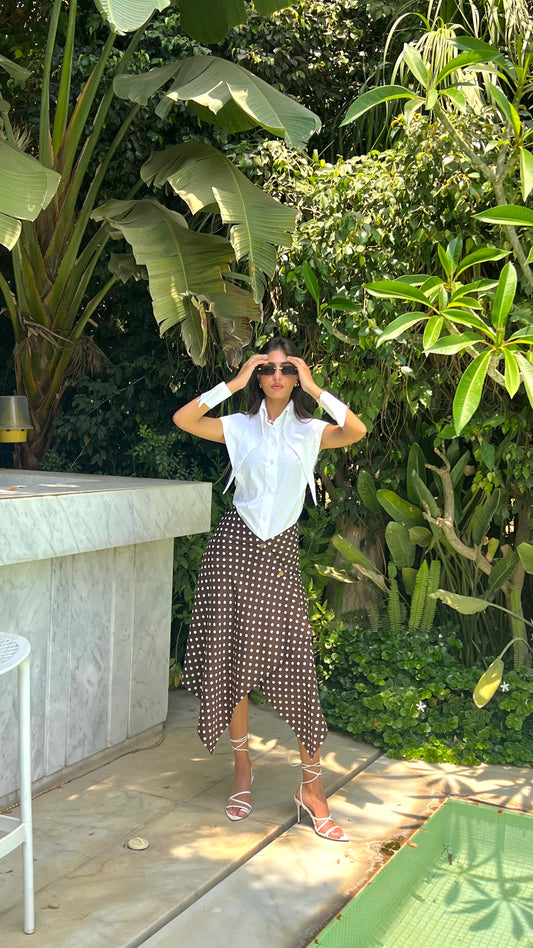 Polkadot Wrap Skirt