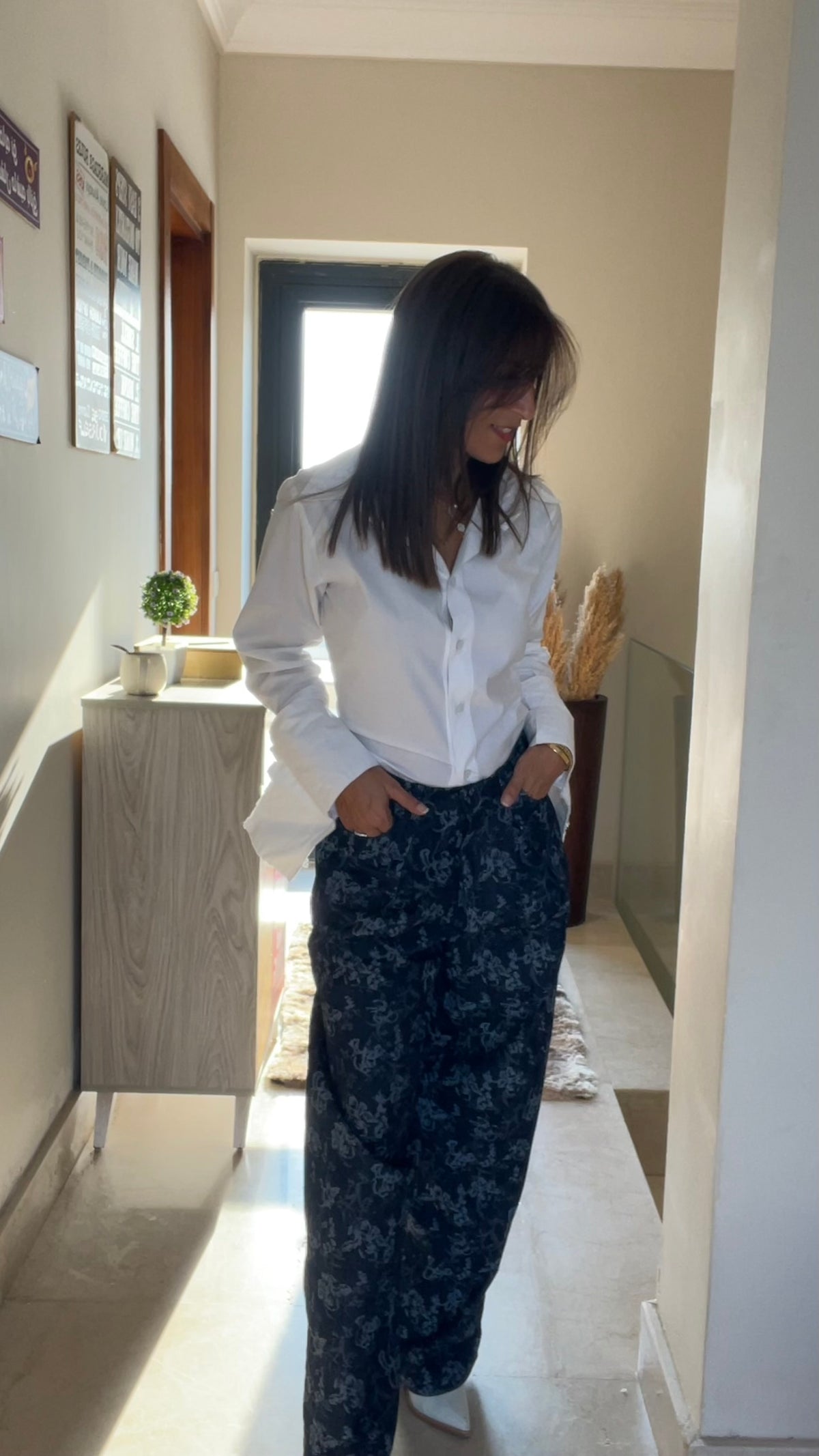 Barrel Denim Pants