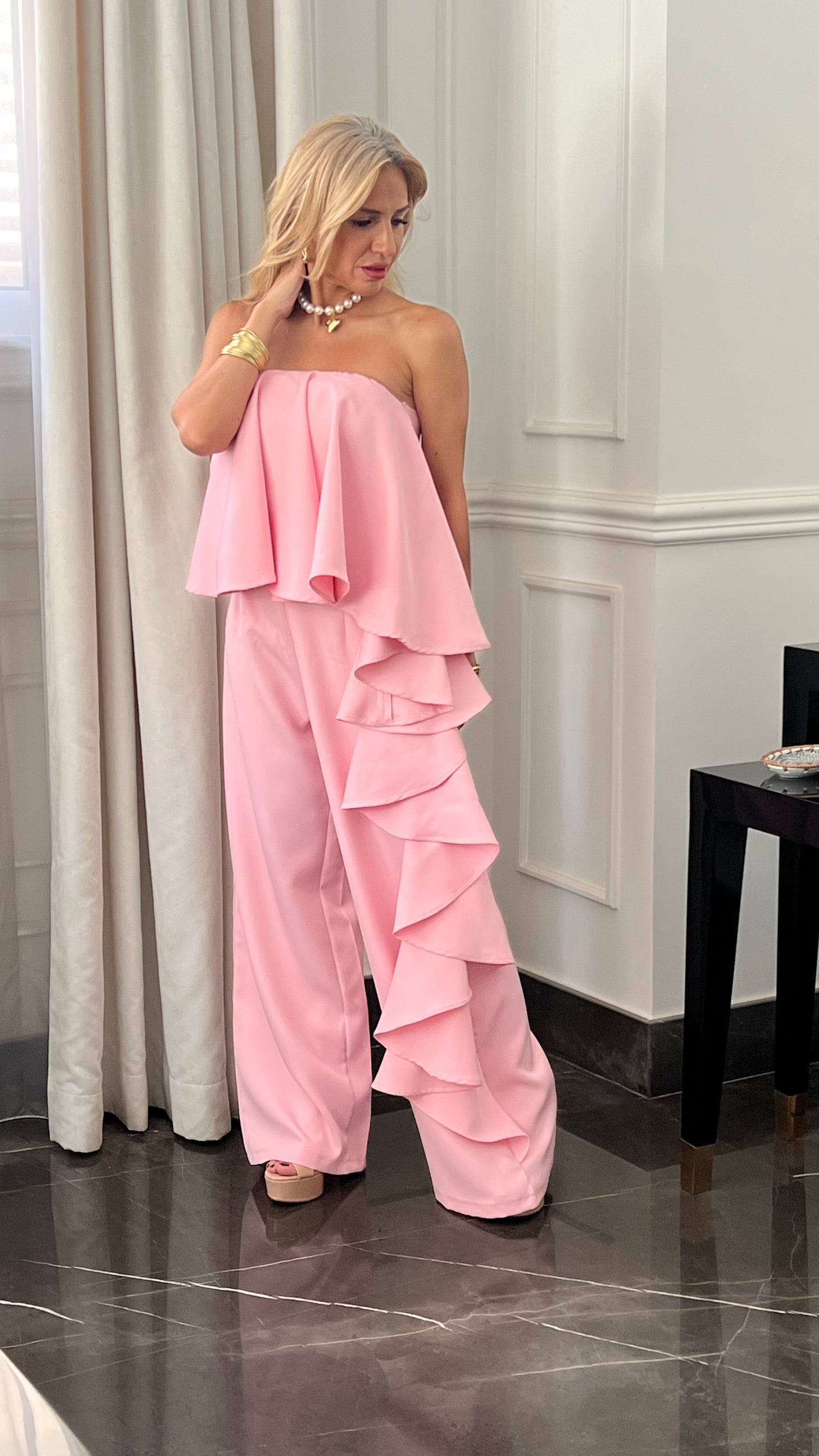 Ruffle JumpSuite